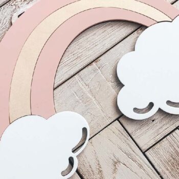 Intra απο ξύλο plywood 3mm-4mm πάχος – Rainbow Clouds Macrame Δίασταση  20x20 cm INTRAFABR-75007539 - Image 8