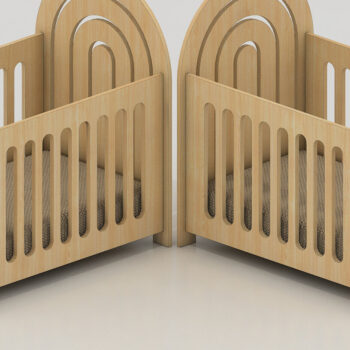 Intra απο ξύλο plywood 3mm-4mm πάχος – Αρχεία λέιζερ Rainbow Cradle Lightburn 258 Δίασταση  20x20 cm INTRAFABR-53993651 - Image 1