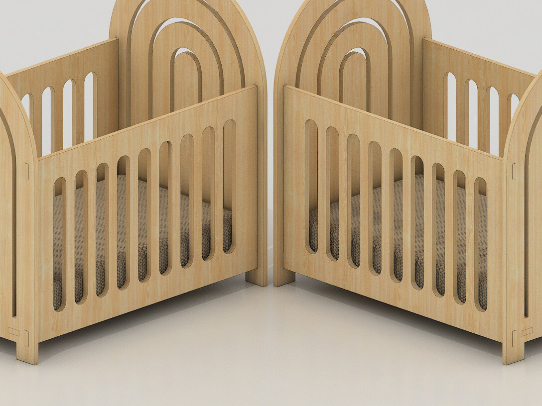 Intra απο ξύλο plywood 3mm-4mm πάχος – Αρχεία λέιζερ Rainbow Cradle Lightburn 258 Δίασταση  20x20 cm INTRAFABR-53993651