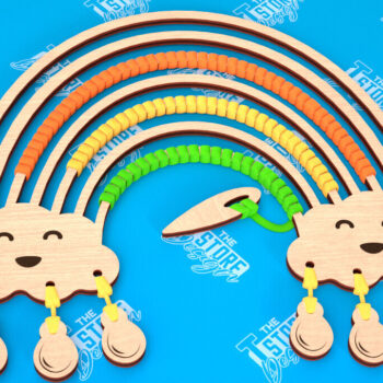 Intra απο ξύλο plywood 3mm-4mm πάχος – Rainbow Craft Kit Bundle | Μακραμέ | CNC Δίασταση  20x20 cm INTRAFABR-103049785 - Image 3