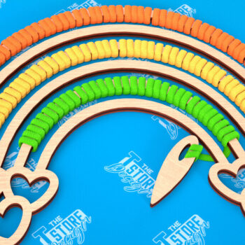 Intra απο ξύλο plywood 3mm-4mm πάχος – Rainbow Craft Kit | Είδη χειροτεχνίας | CNC Δίασταση  20x20 cm INTRAFABR-103048730 - Image 1