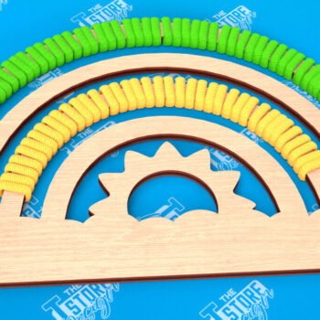 Intra απο ξύλο plywood 3mm-4mm πάχος – Rainbow Craft Kit | Είδη χειροτεχνίας | CNC Δίασταση  20x20 cm INTRAFABR-103048735 - Image 1