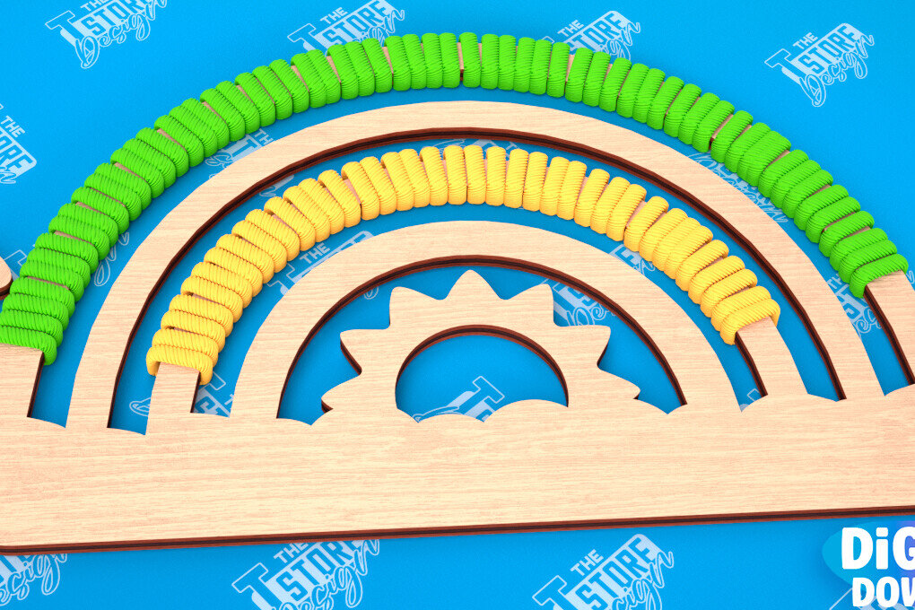 Intra απο ξύλο plywood 3mm-4mm πάχος – Rainbow Craft Kit | Είδη χειροτεχνίας | CNC Δίασταση  20x20 cm INTRAFABR-103048735