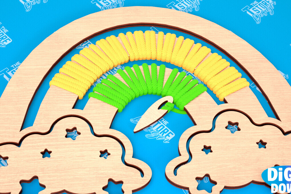 Intra απο ξύλο plywood 3mm-4mm πάχος – Rainbow Craft Kit | Είδη χειροτεχνίας | CNC Δίασταση  20x20 cm INTRAFABR-103048747