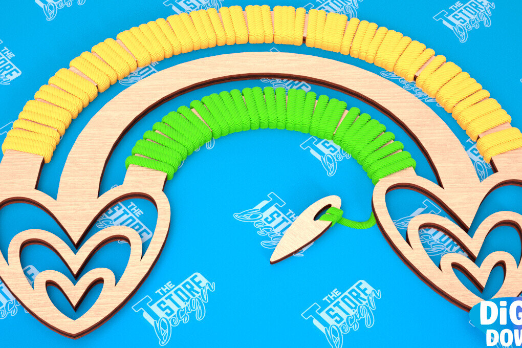 Intra απο ξύλο plywood 3mm-4mm πάχος – Rainbow Craft Kit | Είδη χειροτεχνίας | CNC Δίασταση  20x20 cm INTRAFABR-103048752