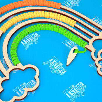 Intra απο ξύλο plywood 3mm-4mm πάχος – Rainbow Craft Kit | Είδη χειροτεχνίας | CNC Δίασταση  20x20 cm INTRAFABR-103048762 - Image 1