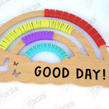 Intra απο ξύλο plywood 3mm-4mm πάχος – Rainbow Craft Kit. Μοντεσσόρι Δίασταση  20x20 cm INTRAFABR-114815717 - Image 1