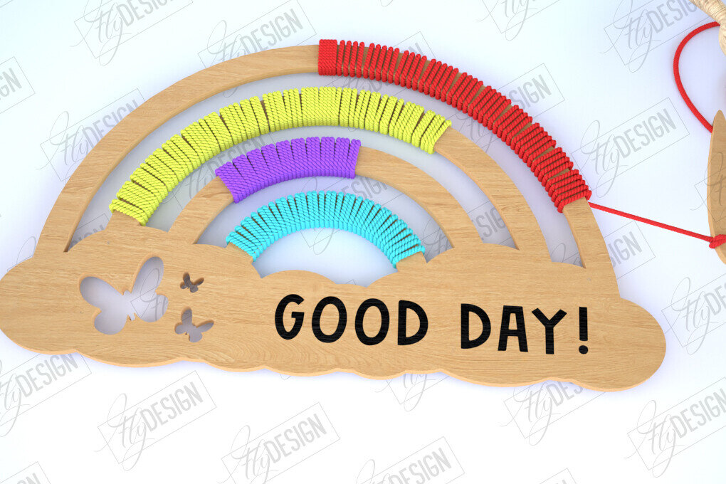 Intra απο ξύλο plywood 3mm-4mm πάχος – Rainbow Craft Kit. Μοντεσσόρι Δίασταση  20x20 cm INTRAFABR-114815717