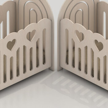 Intra απο ξύλο plywood 3mm-4mm πάχος –  κοπής ξυλουργικής κούνιας Rainbow 257 Δίασταση  20x20 cm INTRAFABR-53993815 - Image 1