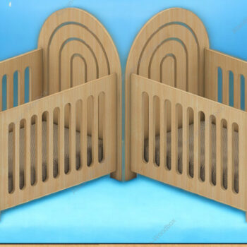 Intra απο ξύλο plywood 3mm-4mm πάχος – Σετ επίπλων Rainbow Dollhouse - Laser Δίασταση  20x20 cm INTRAFABR-91936383 - Image 2