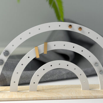 Intra απο ξύλο plywood 3mm-4mm πάχος – Σταντ για κοσμήματα Rainbow Earing Δίασταση  20x20 cm INTRAFABR-26214867 - Image 1
