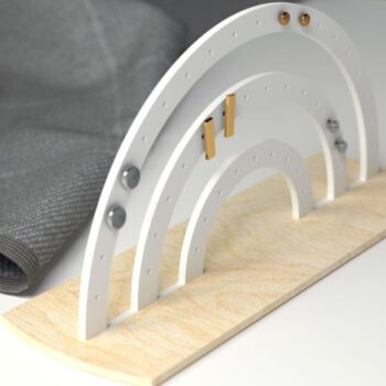 Intra απο ξύλο plywood 3mm-4mm πάχος – Οθόνη σκουλαρικιών ουράνιο τόξο Δίασταση  20x20 cm INTRAFABR-33686252 - Image 3