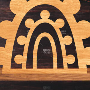 Intra απο ξύλο plywood 3mm-4mm πάχος – Διακόσμηση σπιτιού Rainbow Δίασταση  20x20 cm INTRAFABR-122463142