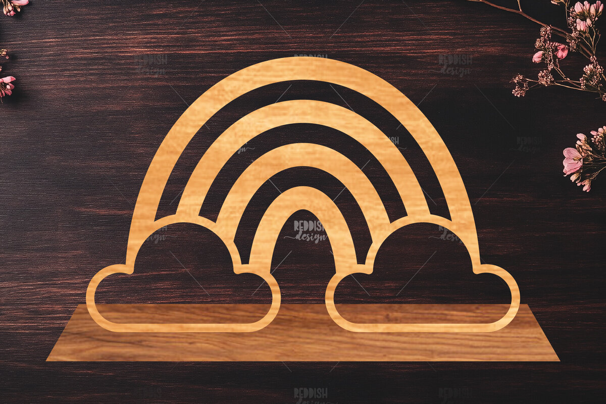 Intra απο ξύλο plywood 3mm-4mm πάχος – Διακόσμηση σπιτιού Rainbow Δίασταση  20x20 cm INTRAFABR-122463286