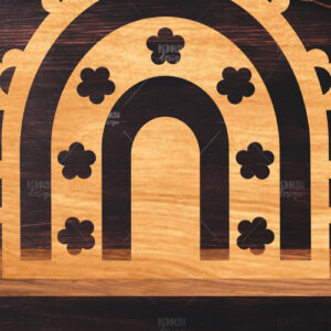 Intra απο ξύλο plywood 3mm-4mm πάχος – Διακόσμηση σπιτιού Rainbow Δίασταση  20x20 cm INTRAFABR-122463319