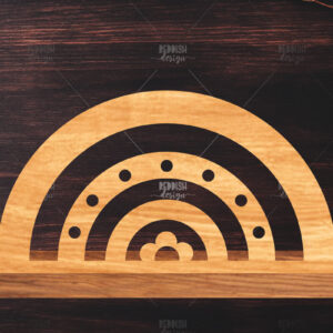 Intra απο ξύλο plywood 3mm-4mm πάχος – Διακόσμηση σπιτιού Rainbow Δίασταση  20x20 cm INTRAFABR-122463351