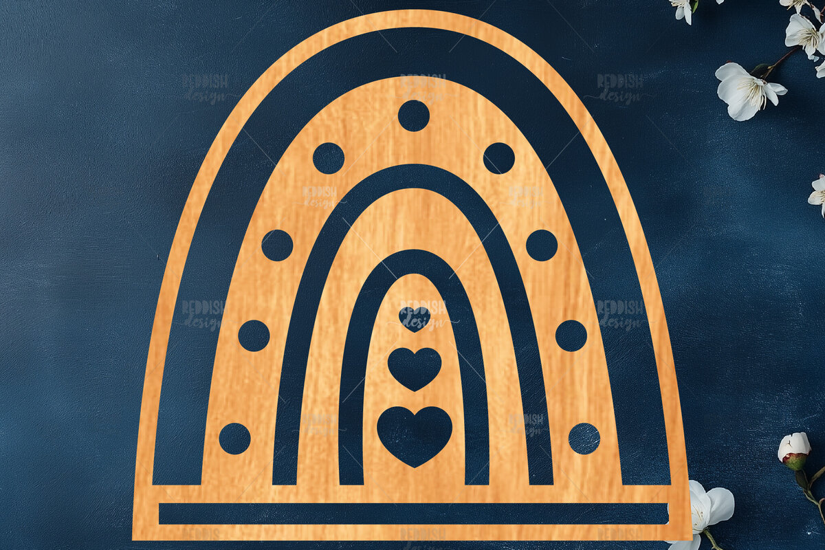 Intra απο ξύλο plywood 3mm-4mm πάχος – Rainbow Macrame Holder Δίασταση  20x20 cm INTRAFABR-119877810