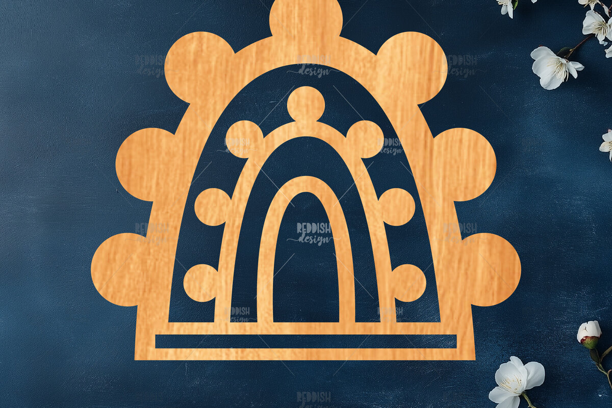 Intra απο ξύλο plywood 3mm-4mm πάχος – Rainbow Macrame Holder Δίασταση  20x20 cm INTRAFABR-119877834