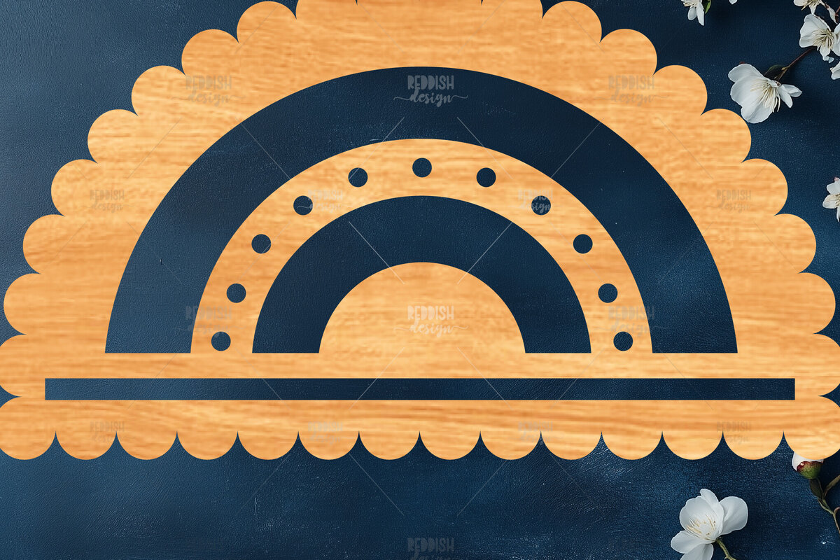 Intra απο ξύλο plywood 3mm-4mm πάχος – Rainbow Macrame Holder Δίασταση  20x20 cm INTRAFABR-119877879