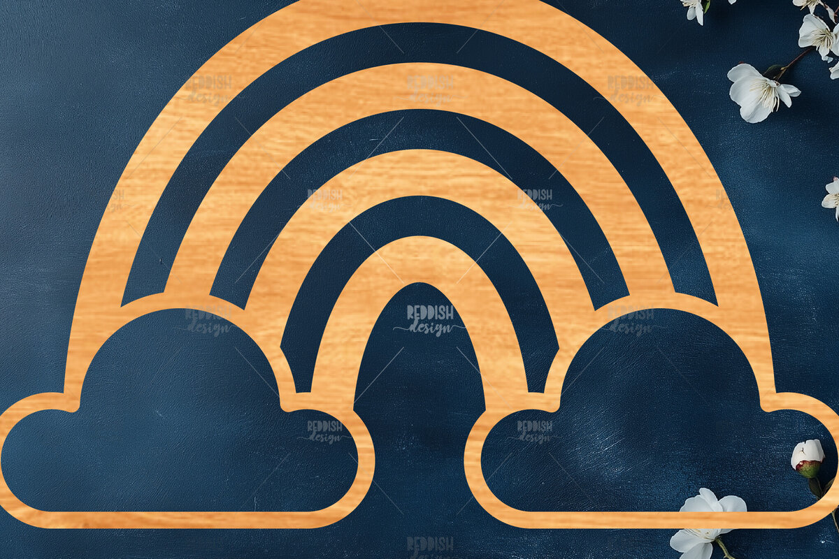 Intra απο ξύλο plywood 3mm-4mm πάχος – Rainbow Macrame Holder Δίασταση  20x20 cm INTRAFABR-119877882