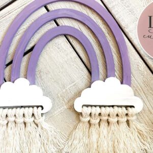 Intra απο ξύλο plywood 3mm-4mm πάχος – Rainbow Macrame Δίασταση  20x20 cm INTRAFABR-75007679