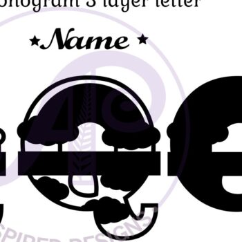 Intra απο ξύλο plywood 3mm-4mm πάχος – Αρχείο Rainbow Monogram Letter Q Δίασταση  20x20 cm INTRAFABR-70085880 - Image 2