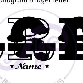 Intra απο ξύλο plywood 3mm-4mm πάχος – Αρχείο Rainbow Monogram Letter R Δίασταση  20x20 cm INTRAFABR-70085900 - Image 2