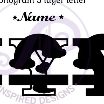 Intra απο ξύλο plywood 3mm-4mm πάχος – Αρχείο Rainbow Monogram Letter Y Δίασταση  20x20 cm INTRAFABR-70085984 - Image 2