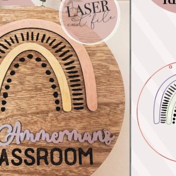 Intra απο ξύλο plywood 3mm-4mm πάχος – Σημάδι ουράνιου τόξου Δίασταση 20x20 cm INTRAFABR-75557091 - Image 1