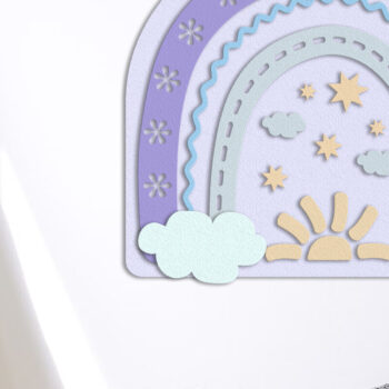 Intra απο ξύλο plywood 3mm-4mm πάχος – Διακοσμητικό πάνελ τοίχου προτύπου Rainbow Δίασταση 40x30 cm INTRAFABR-101333583 - Image 2