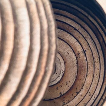 Intra απο ξύλο plywood 3mm-4mm πάχος – Κοπή λέιζερ με στοιβαγμένη σταγόνα βροχής Δίασταση  20x20 cm INTRAFABR-36871288 - Image 1