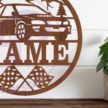 Intra απο ξύλο plywood 3mm-4mm πάχος – Πινακίδα ονόματος αυτοκινήτου Rally Δίασταση  20x20 cm INTRAFABR-79046905 - Image 1