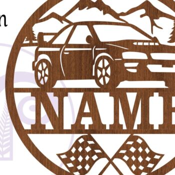 Intra απο ξύλο plywood 3mm-4mm πάχος – Πινακίδα ονόματος αυτοκινήτου Rally Δίασταση  20x20 cm INTRAFABR-79046905 - Image 2