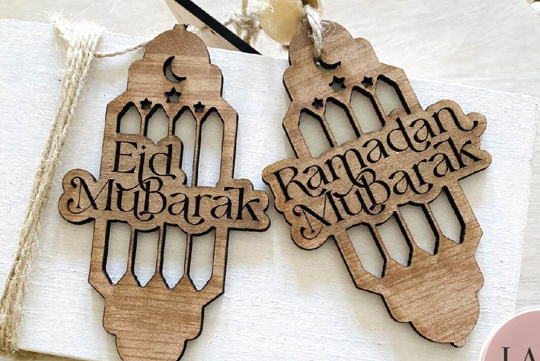 Intra απο ξύλο plywood 3mm-4mm πάχος – Ετικέτες δώρων για το Ραμαζάνι και το ESvg Δίασταση  20x20 cm INTRAFABR-73141224