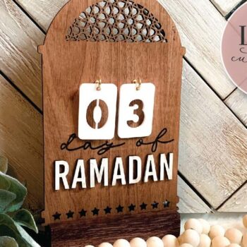 Intra απο ξύλο plywood 3mm-4mm πάχος – Ημερολόγιο Ραμαζάνι Δίασταση 20x20 cm INTRAFABR-73205143 - Image 1