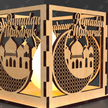 Intra απο ξύλο plywood 3mm-4mm πάχος – Κηροπήγιο Ραμαζάνι, eidDecor Δίασταση  20x20 cm INTRAFABR-93395608 - Image 9