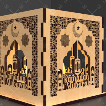 Intra απο ξύλο plywood 3mm-4mm πάχος – Κηροπήγιο Ραμαζάνι, eidDecor Δίασταση  20x20 cm INTRAFABR-93395608 - Image 11