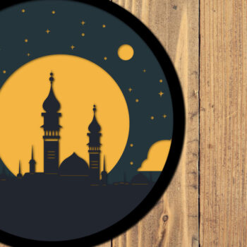 Intra απο ξύλο plywood 3mm-4mm πάχος – Αρχείο 3d Paper Cut Ramadan Kareem Δίασταση  20x20 cm INTRAFABR-118547080 - Image 1