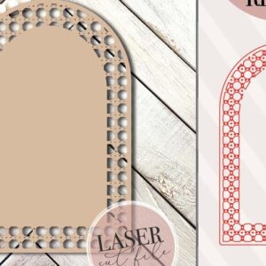 Intra απο ξύλο plywood 3mm-4mm πάχος – Rattan Arch Δίασταση  20x20 cm INTRAFABR-71439671