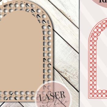 Intra απο ξύλο plywood 3mm-4mm πάχος – Rattan Arch Δίασταση  20x20 cm INTRAFABR-71439671 - Image 1