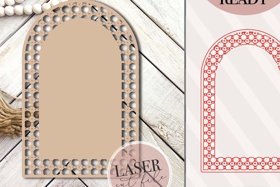 Intra απο ξύλο plywood 3mm-4mm πάχος – Rattan Arch Δίασταση  20x20 cm INTRAFABR-71439671