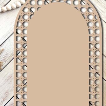 Intra απο ξύλο plywood 3mm-4mm πάχος – Rattan Arch Δίασταση  20x20 cm INTRAFABR-71439671 - Image 3