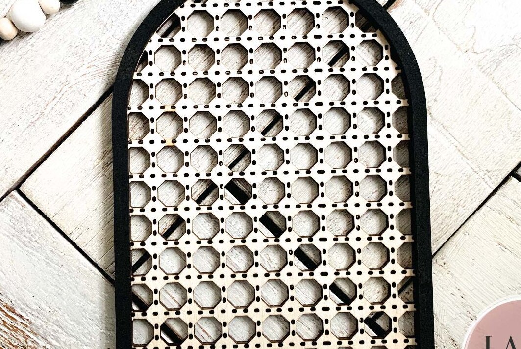 Intra απο ξύλο plywood 3mm-4mm πάχος – Rattan Arch Δίασταση  20x20 cm INTRAFABR-70612597