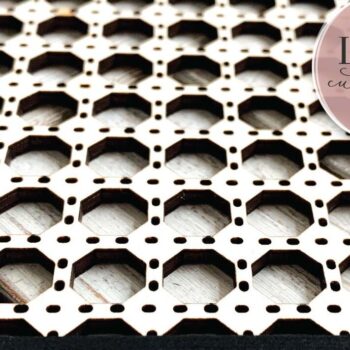 Intra απο ξύλο plywood 3mm-4mm πάχος – Rattan Arch Δίασταση  20x20 cm INTRAFABR-70612597 - Image 2