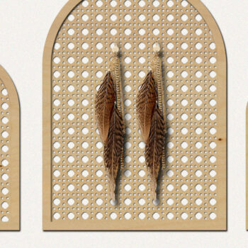 Intra απο ξύλο plywood 3mm-4mm πάχος – Καμάρες Rattan Δίασταση 20x20 cm INTRAFABR-29798746 - Image 1