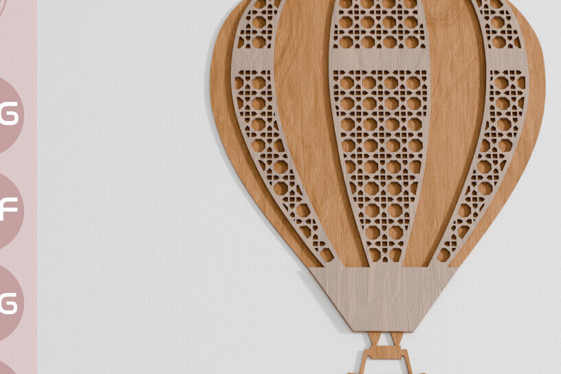 Intra απο ξύλο plywood 3mm-4mm πάχος – Rattan Baby Νεογέννητο Μπαλόνι Δίασταση  20x20 cm INTRAFABR-104812234