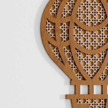 Intra απο ξύλο plywood 3mm-4mm πάχος – Rattan Baby Νεογέννητο Μπαλόνι Δίασταση  20x20 cm INTRAFABR-104403106 - Image 3