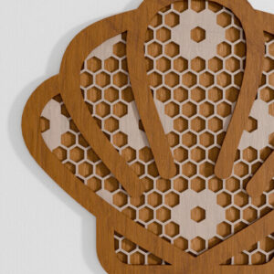 Intra απο ξύλο plywood 3mm-4mm πάχος – Rattan Baby Newborn Shell Decor Lasercut Δίασταση  20x20 cm INTRAFABR-105657049