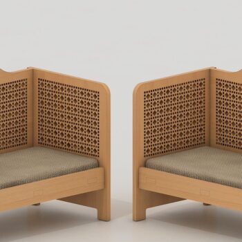 Intra απο ξύλο plywood 3mm-4mm πάχος – Αρχεία κοπής με λέιζερ βρεφικής κούνιας από μπαστούνι μπαστούνι Δίασταση  20x20 cm INTRAFABR-39967031 - Image 1