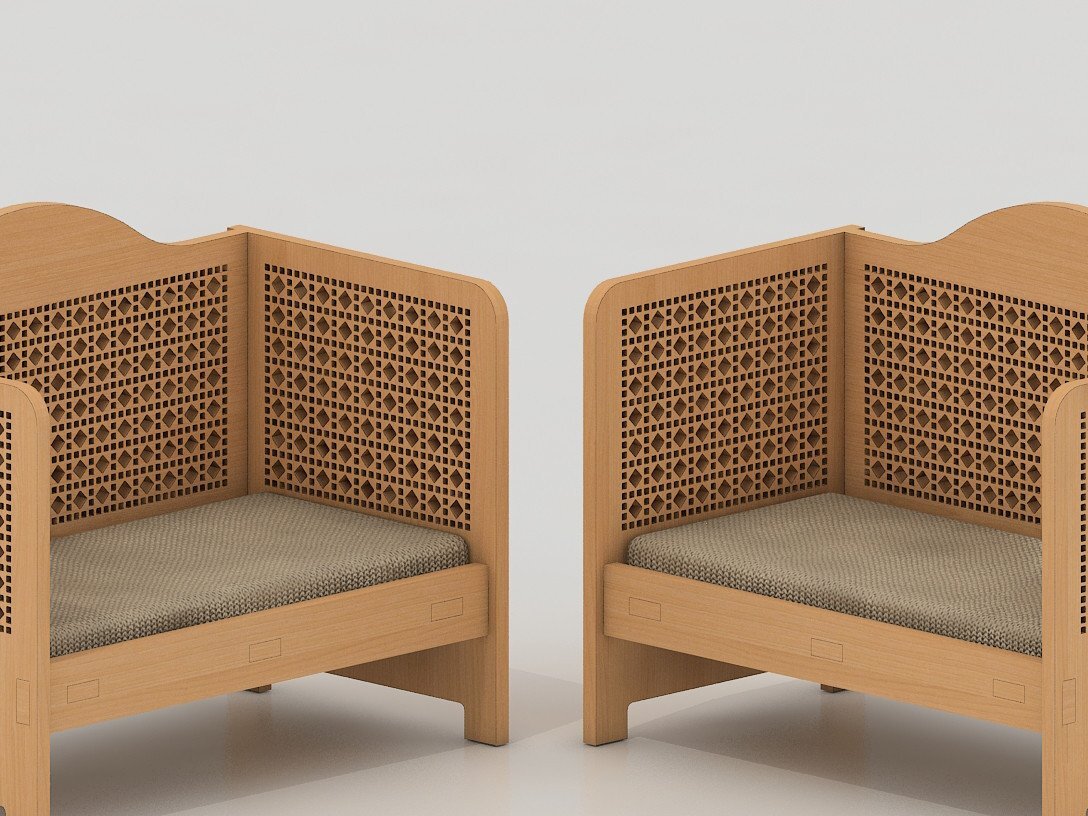 Intra απο ξύλο plywood 3mm-4mm πάχος – Αρχεία κοπής με λέιζερ βρεφικής κούνιας από μπαστούνι μπαστούνι Δίασταση  20x20 cm INTRAFABR-39967031